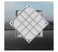 Invisible Design Stainless Steel Manhole Cover Decorative Square Inspection Chamber LidSeptic Tank Cover for Outdoors (100x100cm/39.3x39.3in)