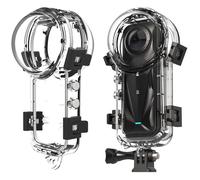 Invisible Dive Case for Insta360 X5, 50 Meter Waterproof Protective Cover Sleeve Underwater Housing Case Full Protection Shell with Mount Adapter Accessories for X5 Action Camera