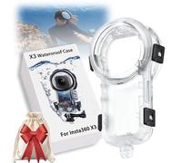 Invisible Dive Housing Case for 360 X5, 60m Depth Resistant to Scratches and Drops, Waterproof Case for 360 X5, Clear View (1pc)