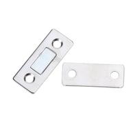 Invisible Door Catch with Screws & Adhesive Drawer Magnet for Close Sliding Door, Cabinet, Cupboard Cabinet Latches Metal Adhesive Side Mount