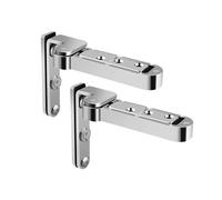 Invisible Door Hinge Heaven and Earth Axis Hinge Up and Down Shaft Hidden Wooden Door Swing Door Three-Dimensional Adjustable Easy for Home Commercial Use(Silver)