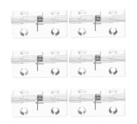 Invisible Door Hinges 6 Pcs Invisible Door Hinge Automatic Self-Closing Hidden Hinge for Closet Cabinet Spring Structure