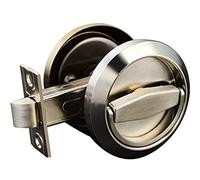 Invisible Double-Sided Door Knob with Lock - 304 Stainless Steel Handle for Kitchen & Bedroom Fits Door Thickness 35-50mm - Secure & Stylish Home Hardware