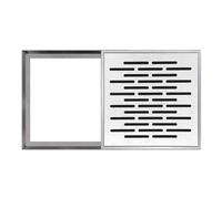Invisible Drain Access Cover & e Square inless Steel Grate Fast D for Yard & Sidewalk 30x50cm (12x20in) - Sk Design