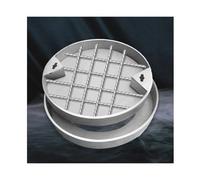Invisible Drain Cover & Frame 80x80cm (31.4x31.4in) for Patios Gardens Garages & RoadsDurable Wastewater Manhole Lid Flush Design for Seamless Integration.