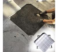Invisible Drain Cover - Stainless Steel Sewer Grate for Sidewalks Seamless Lawn Integration (60 x 60 cm) - Durable Urban Design for Enhanced Curb Appeal