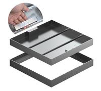 Invisible Drain Cover with 2 Retractable Handles Stainless Steel Lid & Frame 8-inch Indoor Drain Cover for Residential & Commercial Use& Stylish Design