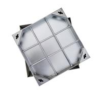 Invisible Drain Covers Square Inspection Covers & Frames Embedded Channel Cleaning Lid Stainless Steel Inspection Lid for Yard/Driveway/Path/Garden/Garage (50cm)