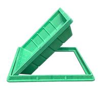 Invisible Drain Covers with Grass Top Square Inspection Chamber Cover with Base for Garden 50x50 cm Sunken Sewage Access LidDurable & Aesthetic Landscape Solution