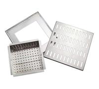 Invisible Drain Grate304 Stainless Steel Recessed Outdoor Drain Cover with Filter & e for Kitchen Yard and Pavement20x30cm/8x12in &