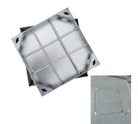 Invisible Drainage Channel Cover Adjustable Square Inspection Manhole Cover Universal LoadBearing Outdoor Floor Drainage (40x40x8cm / 15.75"x15.75"x3.15")