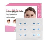 Invisible Ear Clips Set - 15/30 Pairs of Transparent Silicone Earrests for Large Ears - Skin-friendly, Waterproof & Painless - Double-Sided Fixation for a Smaller Face Look
