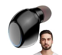 Invisible Earbud - Mini Wireless Single Ear Headphone | Compact Earphone Noise Reduction System, Ergonomic Fit Single Ear Device Voice Call Music Playback Audio Receiver For Daily Use