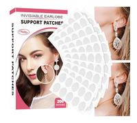 Invisible Earring Support, Waterproof Patches, Invisible Plasters to Support the Ear Lobe, 100 Pieces/200 Pieces, Prevent Sagging and Stretching, Comfortable Earring Stabilisers