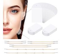 Invisible Face Lift Tape, 100PCS Face Tape Lifting with 8 Strings Invisible Facelift Tape for Makeup, Neck Tape Lifting Tightening Face Tape for Women Neck,Eyes,Double Chin, Sagging Skin