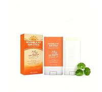 Invisible Fit Sun Stick SPF50, Broad Spectrum UV Protection, Oil Control Non-Greasy Matte Finish, Portable Sunscreen Stick for Face, Travel Size 15g (1PC)