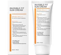 Invisible Fit Sunscreen Korean SPF 50 Face Sunscreen, No White Cast Lightweight Glow Sun Cream, Hydrating Facial Sunblock for Sensitive Skin, 50g (1pcs)
