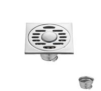 Invisible Floor Drain Stainless Steel 6Mm Thick Floor Drain For Washing Machine And Shower Room With Plastic Side Drain Self Sealing Flap Dual Use