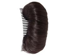 Invisible Fluffy Hair Pad for Short Long Hair Natural Hair Bump Clip for Volume Hair Bump Hair Puff Bump Dark Brown