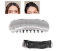 Invisible Fluffy Hair Pad,Hair Bun Invisible False Hair Clip,Invisible Fluffy Hair Pad Blonde & Black,Natural Hair Holder Bump Clip for Insert Volume DIY Heighten Hair