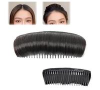 Invisible Fluffy Hair Pad,Hair Bun Invisible False Hair Clip,Invisible Fluffy Hair Pad Blonde & Black,Natural Hair Holder Bump Clip for Insert Volume DIY Heighten Hair