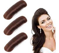 Invisible Fluffys Hair Pad, 3 Invisible False Hair Bump Up Bun, Natural Hair Bump Clip For Volume, Bump Up Volume Inserts Hair Style Tool, Invisible Hair Base Styling Accessories For Women Girls