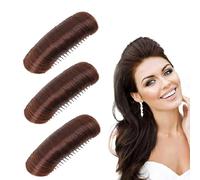 Invisible Fluffys Hair Pads, 3 False Clips Bump It Up Volume Base, Natural Realistic Bump Volume Insert Styling Accessories, Bun Donut Pieces for Women