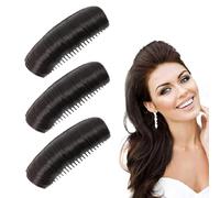Invisible Fluffys Hair Pads, 3 Invisible False Hair Clips Bump It Up Volume Hair Base, Natural Realistic Hair Bump Volume Insert Hair Styling Accessories, Hair Bun Donut Hair Pieces for Women