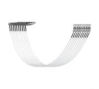 Invisible Fluorocarbon Leader Kit 12pcs for Big Game Fish | Pre-tied loop butt end, for easy fly line connection, 12pcs assorted kit, saltwater ready, quick setup