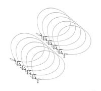 Invisible Fluorocarbon Leader Wire 12pcs Low Glare Finish(20in-60lb) | 12 pre-tied loops, easy fly line connection, saltwater ready, 20-80lb test, positive turnover