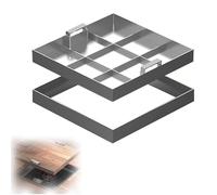 Invisible Flush Mount Sewer Inspection Cover Stainless Steel Drain Cleaning Lid with Hidden Handle Access Covers for Driveways Walkways Courtyards and Gardens
