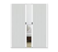 Invisible Folding Concertina Door - Space-Saving Honeycomb Design for Kitchen & Bathroom - No-Drill Installation 190-240cm Height Ideal for Large Open Areas (120x220cm/47.2x87in)