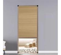 Invisible Folding Door - No Drill Installation, Space-Saving, Soundproof Solution for Closets, Kitchens, Bedrooms & More, Brass Finish, 67x80 in (170x203 cm)