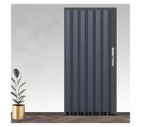 Invisible Folding Doors Internal Grey 170cm H, Waterproof Room Divider, Insulated from Cold/Hot Air - Accordion Door for Attic, Narrow Corridor, Basement(148x170cm)