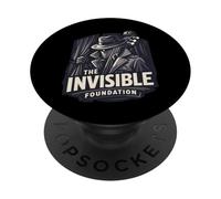 Invisible Foundation Mystery Noir Detective Spy Music PopSockets Adhesive PopGrip