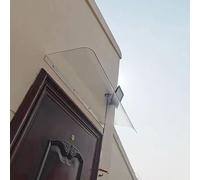 Invisible Front Door Canopy, Curved Clear Window Awning, Transparent Porch Rain Shelter, Polycarbonate Cover, For Balconies, Garages, Easy To Install(50x120cm/19.7x47.2in)