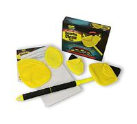 Invisible Glass 95164 Reach and Clean Tool Wet-Dry Pro Window and Windshield Wand Glass Cleaning Tool has Extendable Handle and Washable Reusable Microfiber Cloth for Auto Interior and Exterior Glass