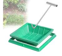 Invisible Grass Manhole Cover, Square Manhole Covers Outdoor with Base and Portable Pull Hole, Commercial Recessed Manhole Lid for Drain Field Yard Garden