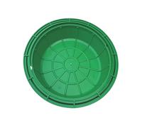 Invisible Grass Top Embedded Manhole Cover and Frame, Strong Load-Bearing Resin Septic Tank Lid Cover for School Garden Driveways