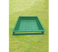 Invisible Grass Top Manhole Cover with e Weatherproof Plastic Square Septic Tank Cover for Par and Schools 40cm (15.7in) Diameter & Dist Design