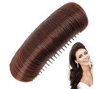 Invisible Hair Bun Clip, Volumiser For Thin Hair - Natural Black Bun Maker