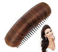 Invisible Hair Bun Clip, Volumiser For Thin Hair - Natural Black Bun Maker