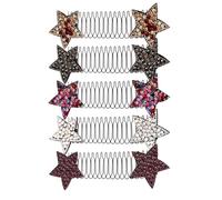 Invisible Hair Clip Pins 5pcs Plastic Star Side Comb