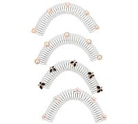 Invisible Hair Finishing Fixer Combs 4pcs Zinc Alloy U Shape