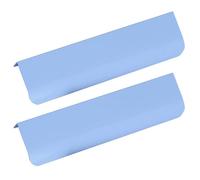 Invisible Handles Aluminium Alloy Concealed Pull Kitchen Cupboard Handles Furniture Sliding Door Handle Finger Edge Pull Door Knob Cabinet Handle Drawer Handles 2 Piece (Blue,Length 200mm)