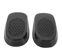 Invisible Height-Lifting Insoles for Men 1 Pair Black Pu Silicone Absorption Half Shoe Lift Pads Comfortable for Business and Weddings