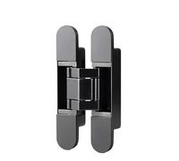 Invisible Hinge, 2 Pcs Adjustable Folding Concealed Door Hinge Cross Aluminum Alloy Multicolor 60kg(Grey)