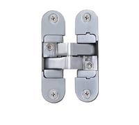 Invisible Hinge, Zinc Alloy Concealed Cross Hinges 3D Adjustable 180 Degree Folding Door Multicolor 3 Pcs(Large Right 3)