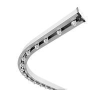 Invisible Hospital Curtain Track - Flexible Ceiling Rail for L/U Shape Bay Perfect for Shower Curtains & Room Dividers Easy Installation 3.5m Long & Versatile