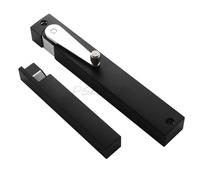 Invisible Hydraulic Door Closer - Silent Soft Close Mechanism for Home & Office Right Swing Yellow Brown Finish - Noise Reduction Damping Buffer for Smooth Operation